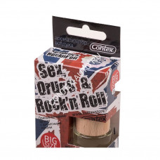 Ароматизатор подвесной бутылочка с деревянной крышкой CONTEX SEX DRUGS ROCK"n ROLL 8мл Inthes