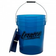 Прозрачное ведро для мойки автомобилей с сепаратором (синее) 20л LERATON BUCKET BW3