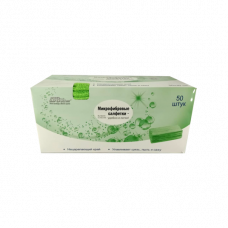50 G салфетка из микрофибры АВ классик(упак. 50 шт) зеленая, 30х30