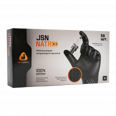 JETAPRO L Natrix Перчатки нитриловые, черные, 50шт
