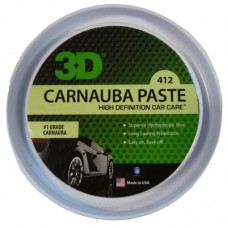 Воск карнаубы с усилением блеска и глубиной цвета 3D (327g) - Carnauba Paste Wax Paste 412